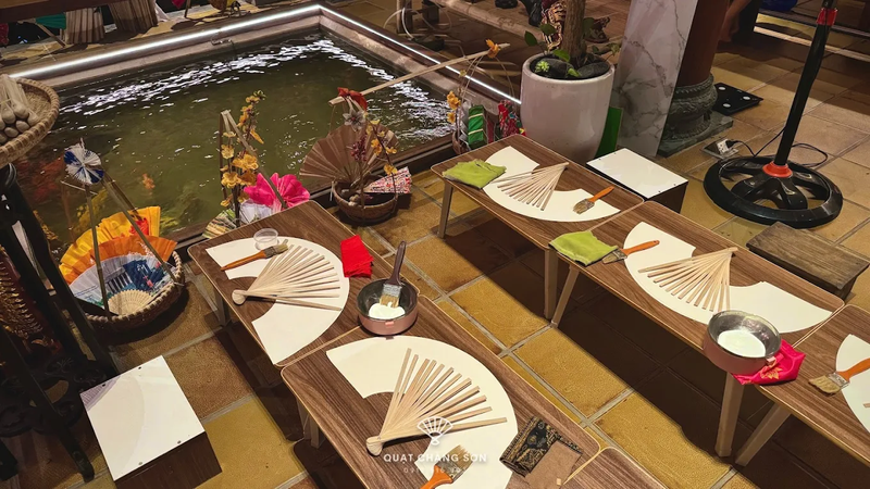 Experience of making Chàng Sơn Fan (4)